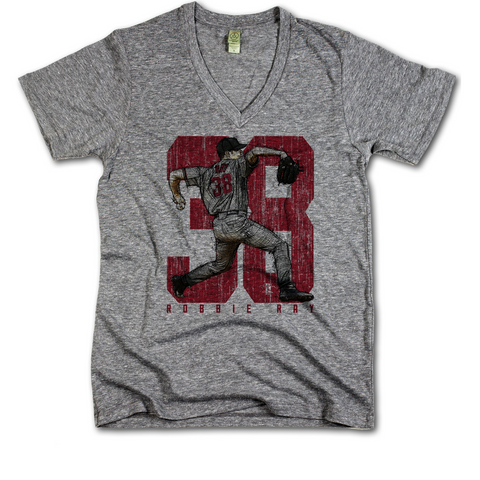 V-Neck Heather Gray