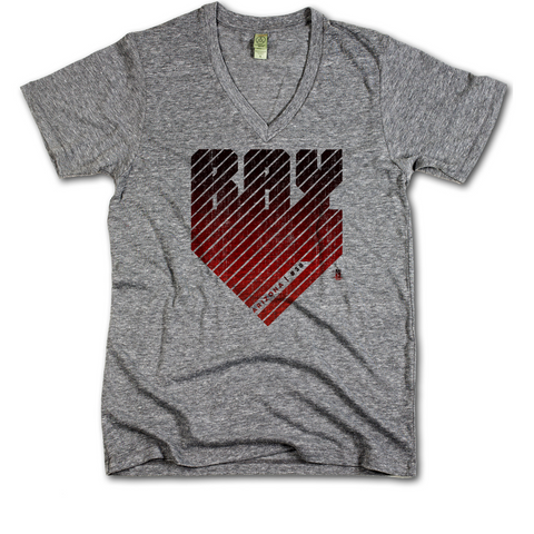 V-Neck Heather Gray