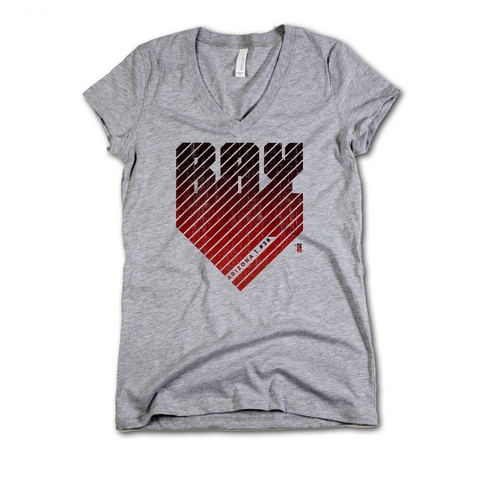 V-Neck Athletic Gray